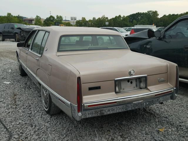 1G6CB53BXM4225772 - 1991 CADILLAC FLEETWOOD GOLD photo 3