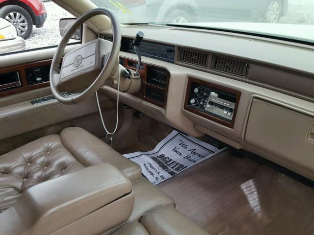 1G6CB53BXM4225772 - 1991 CADILLAC FLEETWOOD GOLD photo 9