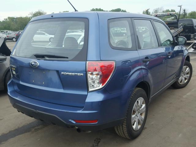 JF2SH61669H784577 - 2009 SUBARU FORESTER BLUE photo 4