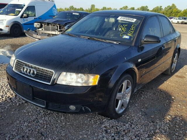 WAUJC68E64A232274 - 2004 AUDI A4 1.8T BLACK photo 2