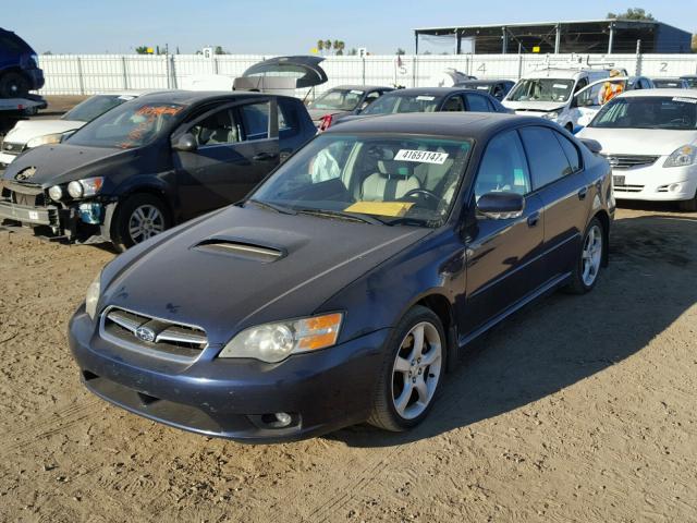 4S3BL676356221075 - 2005 SUBARU LEGACY BLUE photo 2