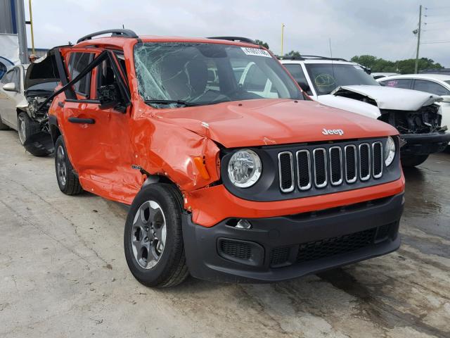 ZACCJBAB1JPH11482 - 2018 JEEP RENEGADE S ნარინჯისფერი ფოტო 1