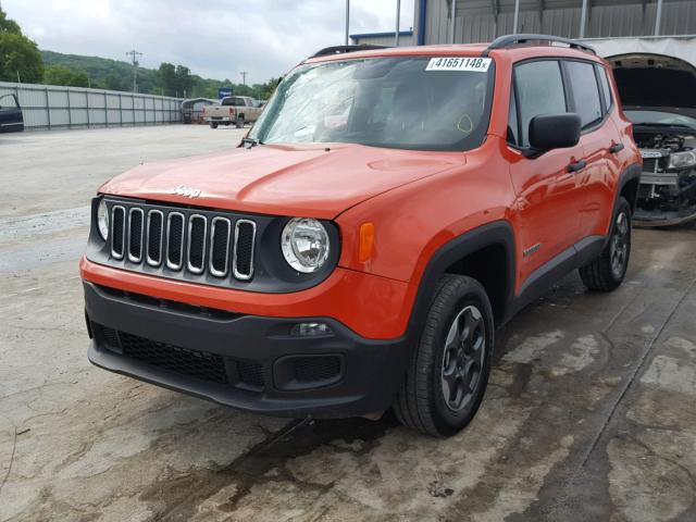 ZACCJBAB1JPH11482 - 2018 JEEP RENEGADE S ნარინჯისფერი ფოტო 2