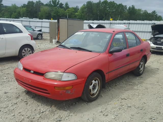 1Y1SK5266SZ064359 - 1995 GEO PRIZM BASE RED photo 2