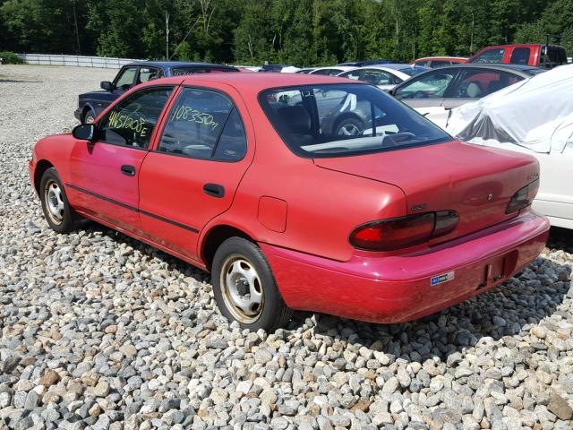 1Y1SK5266SZ064359 - 1995 GEO PRIZM BASE RED photo 3