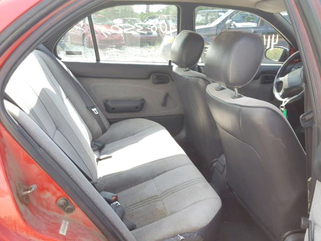 1Y1SK5266SZ064359 - 1995 GEO PRIZM BASE RED photo 6