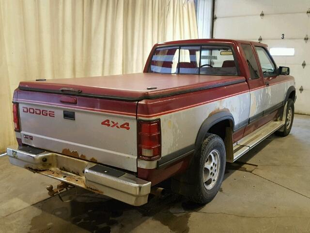 1B7GG23Y4TS538457 - 1996 DODGE DAKOTA TWO TONE photo 4