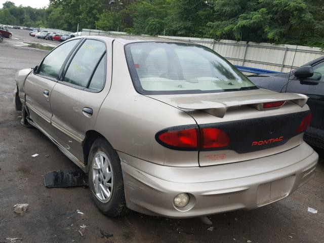 1G2JB524327449098 - 2002 PONTIAC SUNFIRE SE TAN photo 3