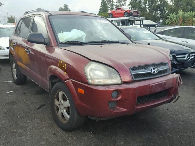 KM8JM12BX7U526390 - 2007 HYUNDAI TUCSON GLS RED photo 1