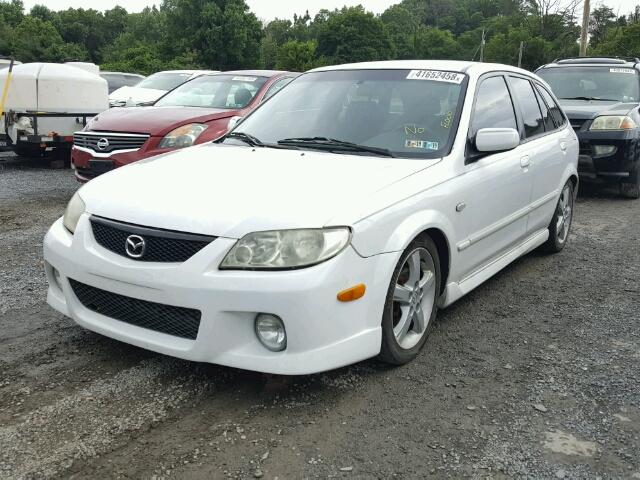 JM1BJ245331199373 - 2003 MAZDA PROTEGE PR WHITE photo 2