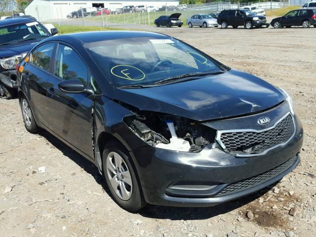 KNAFK4A69E5180391 - 2014 KIA FORTE LX BLACK photo 1