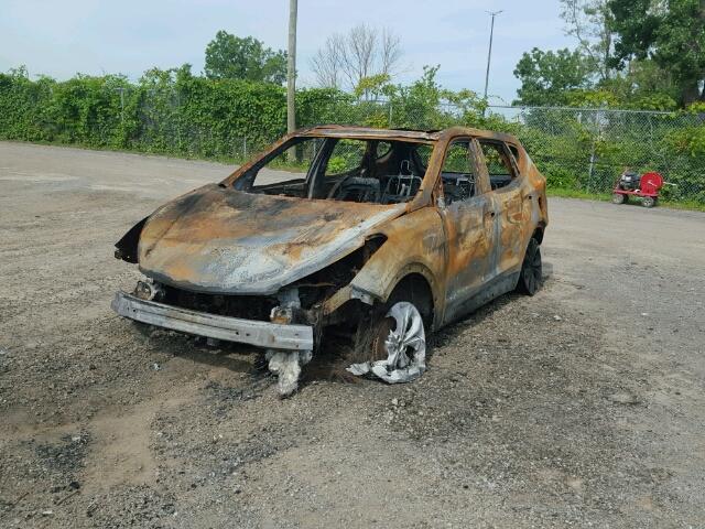 5XYZUDLA6DG102412 - 2013 HYUNDAI SANTA FE S BURN photo 2