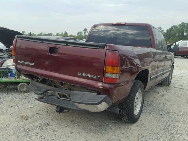 2GCEC19V821237084 - 2002 CHEVROLET SILVERADO MAROON photo 4