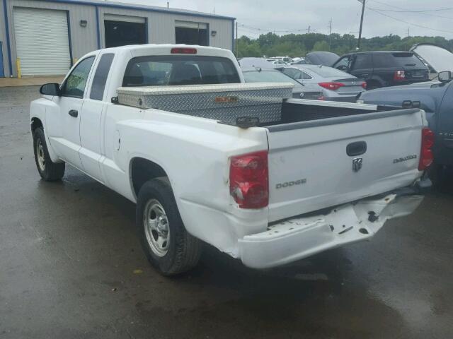 1D7RE2BK9BS701202 - 2011 DODGE DAKOTA ST WHITE photo 3