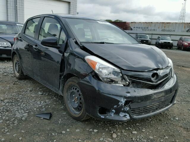 JTDKTUD30CD523138 - 2012 TOYOTA YARIS BLACK photo 1