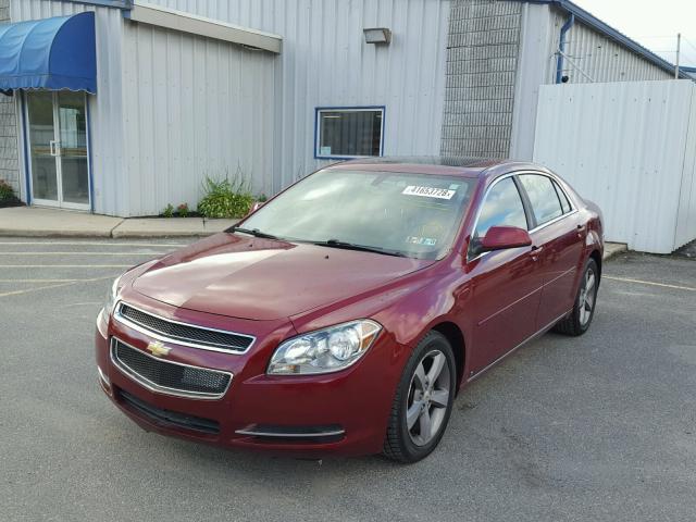 1G1ZJ57B19F173974 - 2009 CHEVROLET MALIBU 2LT BURGUNDY photo 2