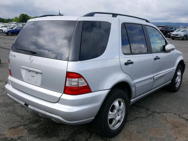 4JGAB57E34A507466 - 2004 MERCEDES-BENZ ML 350 SILVER photo 4