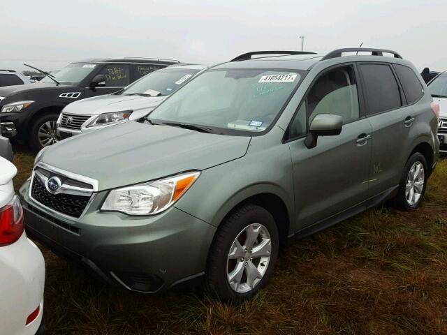 JF2SJADC7EH552878 - 2014 SUBARU FORESTER 2 GRAY photo 2