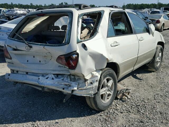 JT6GF10U1Y0047837 - 2000 LEXUS RX 300 WHITE photo 4