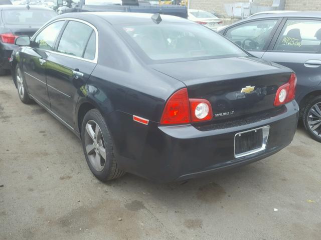 1G1ZC5E05CF159417 - 2012 CHEVROLET MALIBU 1LT BLACK photo 3