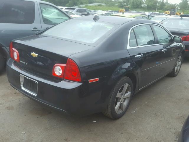 1G1ZC5E05CF159417 - 2012 CHEVROLET MALIBU 1LT BLACK photo 4