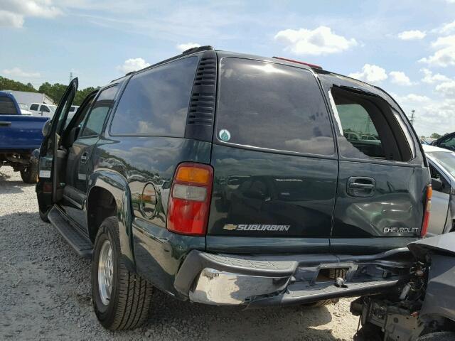 3GNEC16Z42G350424 - 2002 CHEVROLET SUBURBAN C GREEN photo 3