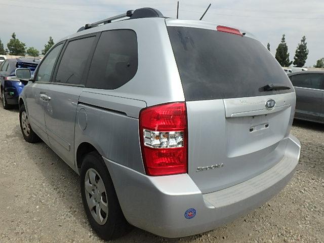 KNDMB133076131458 - 2007 KIA SEDONA EX SILVER photo 3