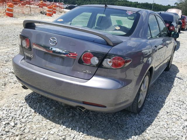 1YVHP80D765M47091 - 2006 MAZDA 6 S GRAY photo 4