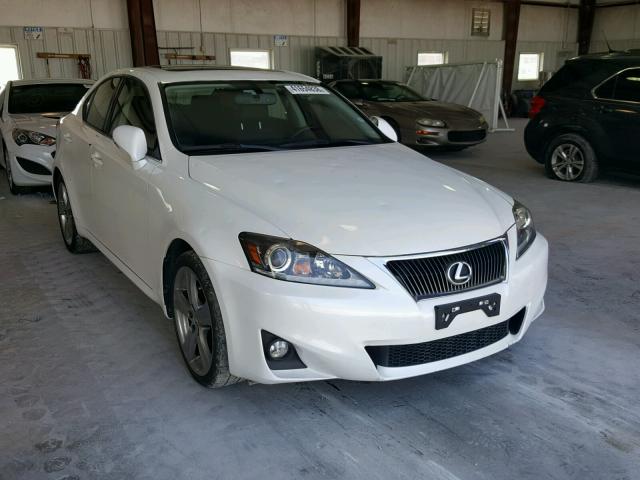 JTHBF5C25D5189592 - 2013 LEXUS IS 250 WHITE photo 1