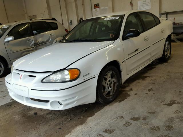 1G2NW52E22M627714 - 2002 PONTIAC GRAND AM G WHITE photo 2