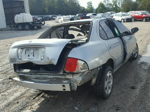 3N1CB51D64L897343 - 2004 NISSAN SENTRA SILVER photo 4