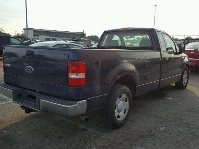 1FTRF12WX4NA79909 - 2004 FORD F150 BLUE photo 4