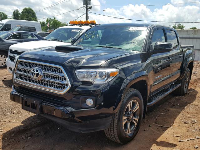 3TMCZ5AN4HM111752 - 2017 TOYOTA TACOMA DOU Қара фото 2