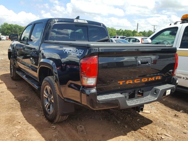 3TMCZ5AN4HM111752 - 2017 TOYOTA TACOMA DOU Қара фото 3