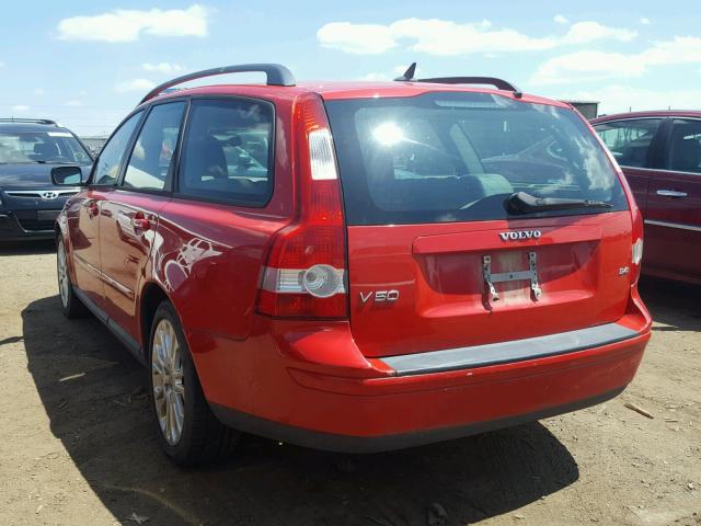 YV1MW382352066054 - 2005 VOLVO V50 2.4I RED photo 3