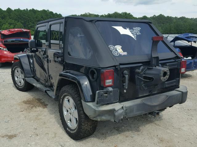 1J4GB59107L176048 - 2007 JEEP WRANGLER S 黑色 照片 3