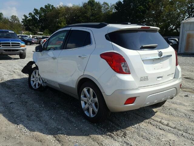 KL4CJCSB3FB152159 - 2015 BUICK ENCORE WHITE photo 3