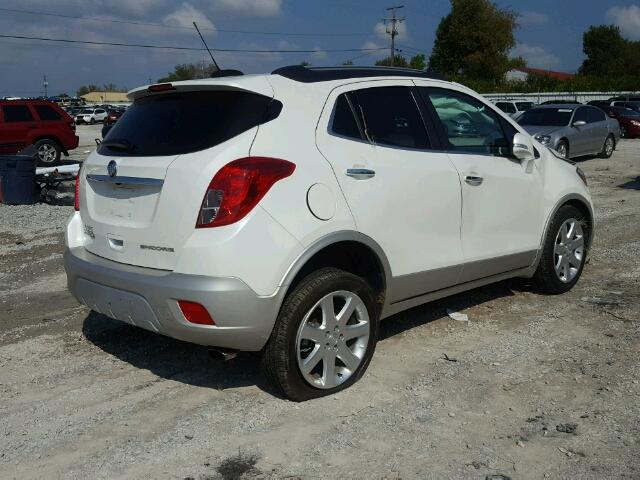 KL4CJCSB3FB152159 - 2015 BUICK ENCORE WHITE photo 4