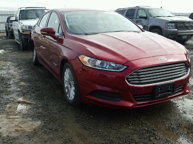 3FA6P0LU3FR115582 - 2015 FORD FUSION RED photo 1