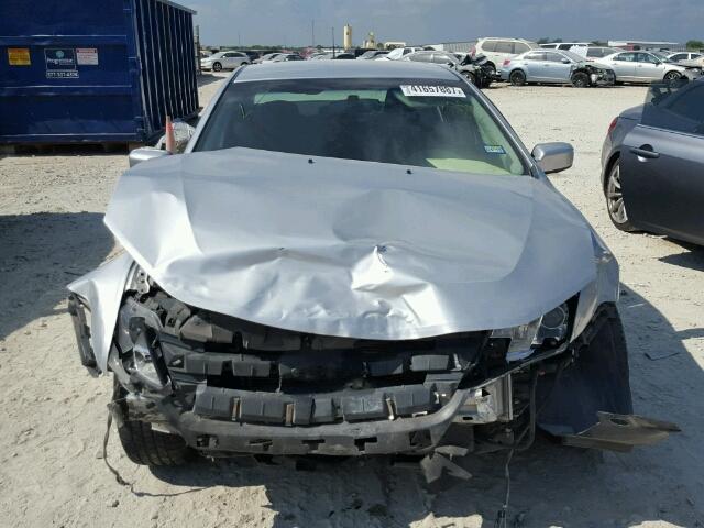 3FAHP0HAXCR306659 - 2012 FORD FUSION SE SILVER photo 9