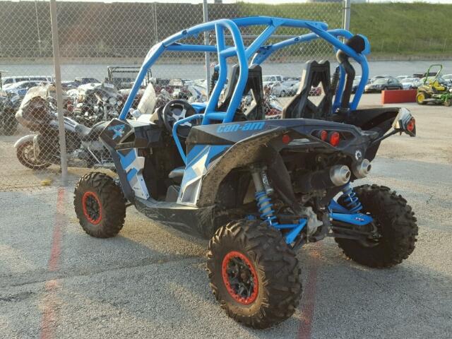 3JBPWAP28GJ000589 - 2016 CAN-AM MAVERICK 1 BLUE photo 3