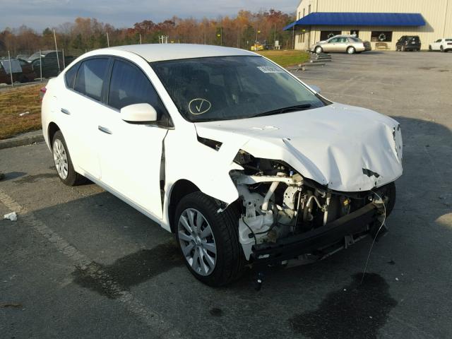 3N1AB7AP3EY256314 - 2014 NISSAN SENTRA S GRAY photo 1