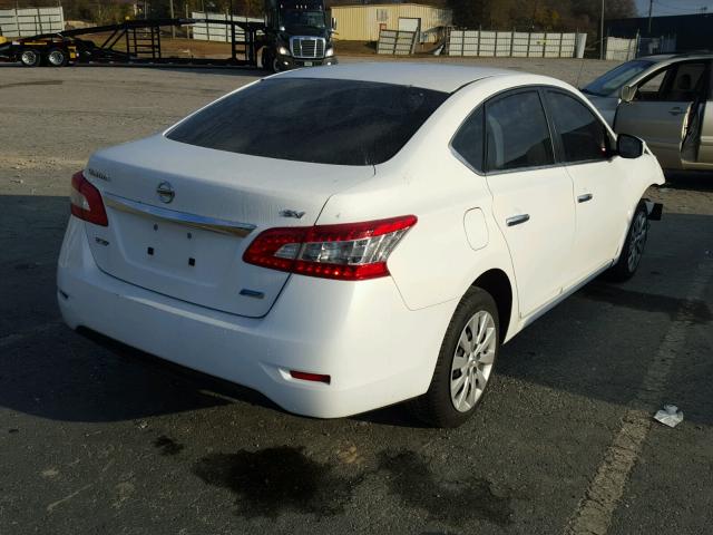 3N1AB7AP3EY256314 - 2014 NISSAN SENTRA S GRAY photo 4