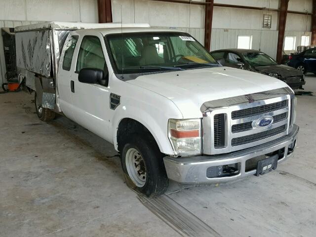 1FTSX20518EE53392 - 2008 FORD F250 SUPER WHITE photo 1