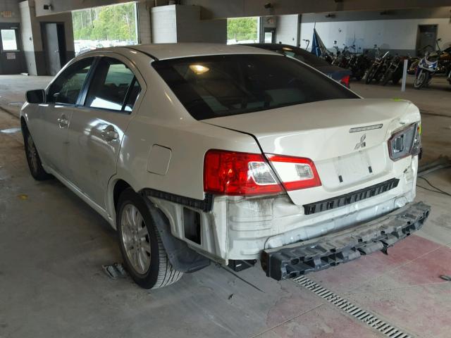 4A3AB36F89E036236 - 2009 MITSUBISHI GALANT ES WHITE photo 3