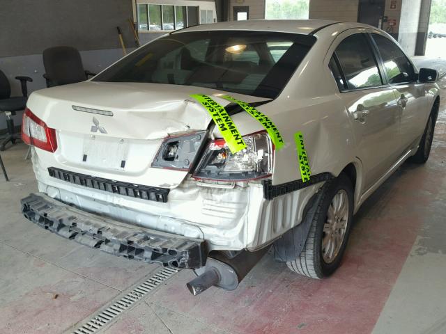 4A3AB36F89E036236 - 2009 MITSUBISHI GALANT ES WHITE photo 4