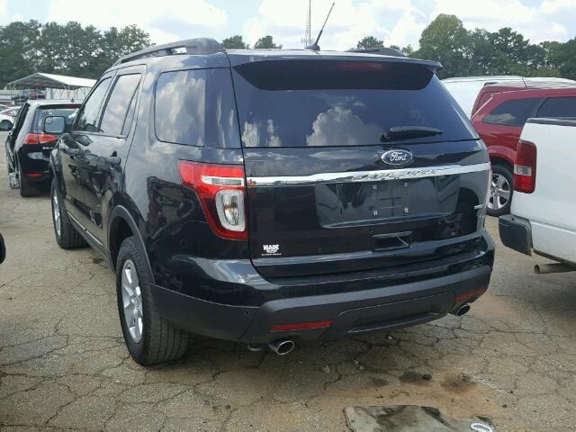 1FM5K8B80DGB79375 - 2013 FORD EXPLORER BLACK photo 3