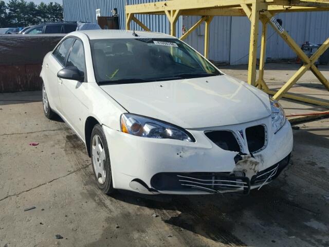 1G2ZF57B484273350 - 2008 PONTIAC G6 VALUE L WHITE photo 1