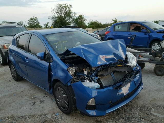 JTDKDTB33C1015242 - 2012 TOYOTA PRIUS C BLUE photo 1