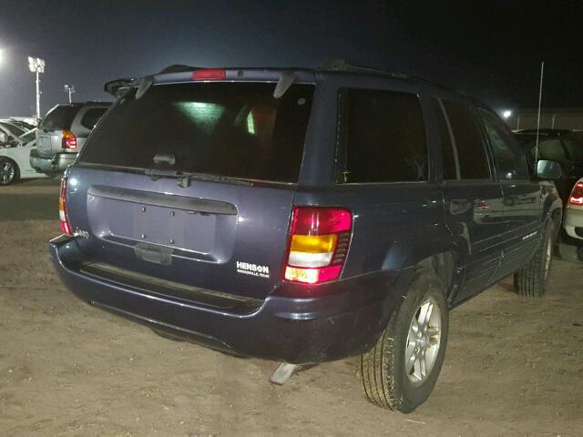 1J4GX48S94C265845 - 2004 JEEP GRAND CHER 蓝色 照片 4